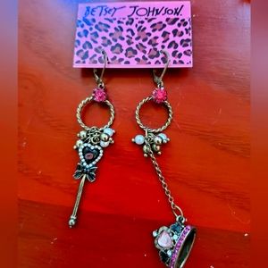 Betsey Johnson princess dangle earrings